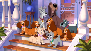 Lady and the Tramp Collection backdrop