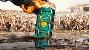 Trainwreck: Woodstock '99 (2022) Set backdrop