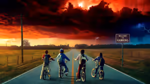 Stranger Things (2016) Set backdrop