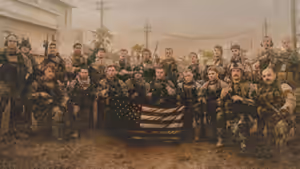 Warfare (2025) Set backdrop