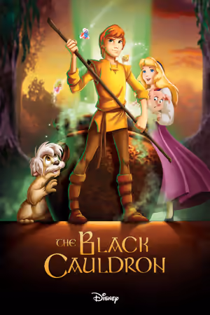 The Black Cauldron (1985) Set poster