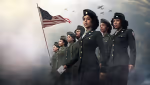 The Six Triple Eight (2024) backdrop