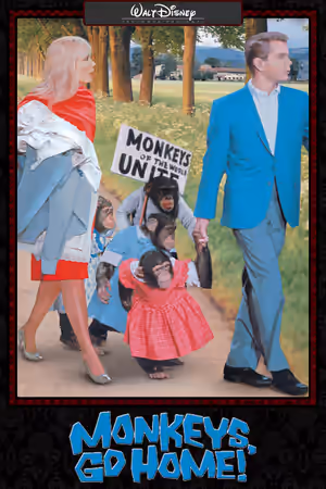 Monkeys, Go Home! (1967) Set poster