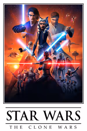 Star Wars: The Clone Wars (2008) Set poster