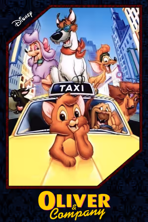 Oliver & Company (1988) Set poster