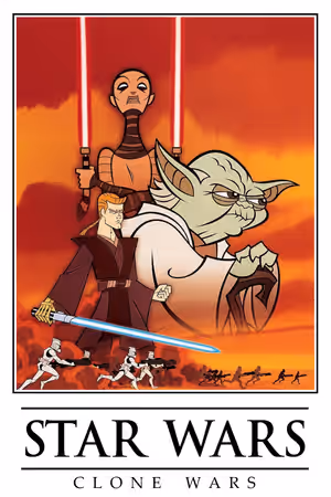 Star Wars: Clone Wars (2003) Set poster