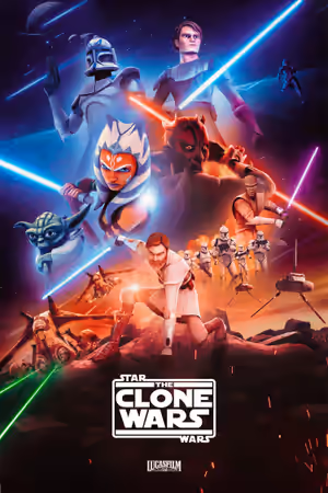 Star Wars: The Clone Wars (2008) Set poster