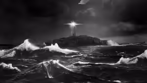 The Lighthouse (2019) Set backdrop