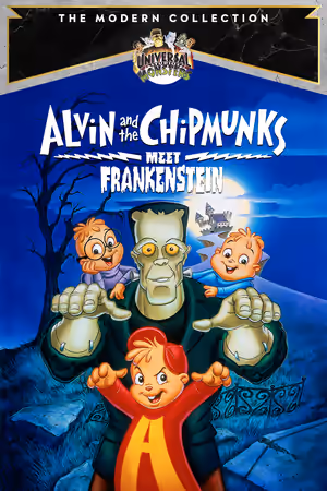 Alvin and the Chipmunks Meet Frankenstein (2001) Set poster