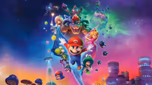 The Super Mario Galaxy Movie (2026) Set backdrop