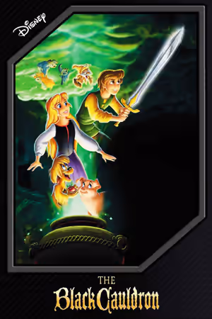 The Black Cauldron (1985) Set poster