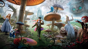 Alice in Wonderland Collection backdrop