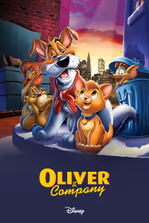 Oliver & Company (1988) Set poster