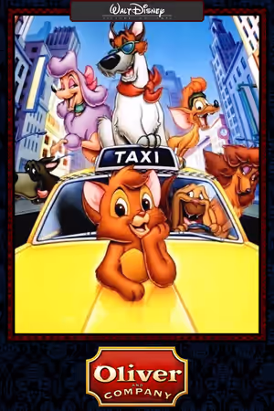 Oliver & Company (1988) Set poster